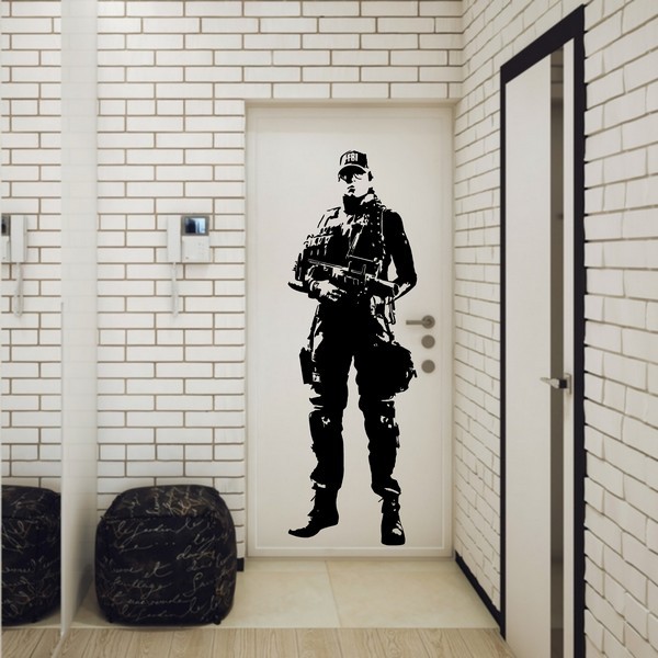 Exemple de stickers muraux: Ash - Tom Clansy's Rainbow Six Sige